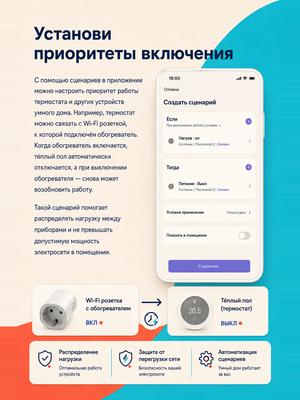 Терморегулятор SHTEIN 116 WIFI WHITE MIRROR, фото 5
